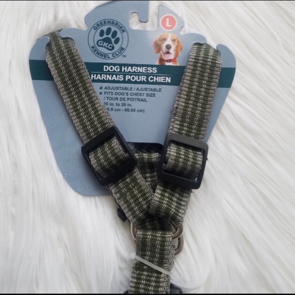 🔥5/$30 🆕 Green Adjustable Dog Harness